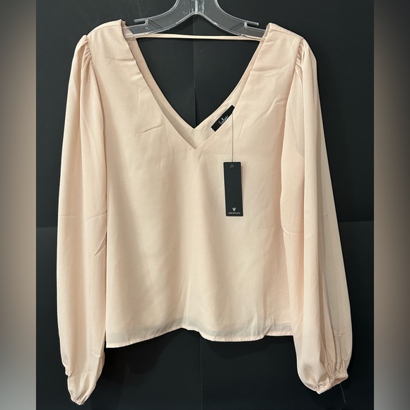 Lulu’s Stylish & Sincere Beige Long Sleeved Top - Picture 10 of 14